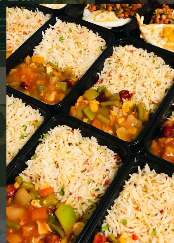 Rice and curry diet meal boxes