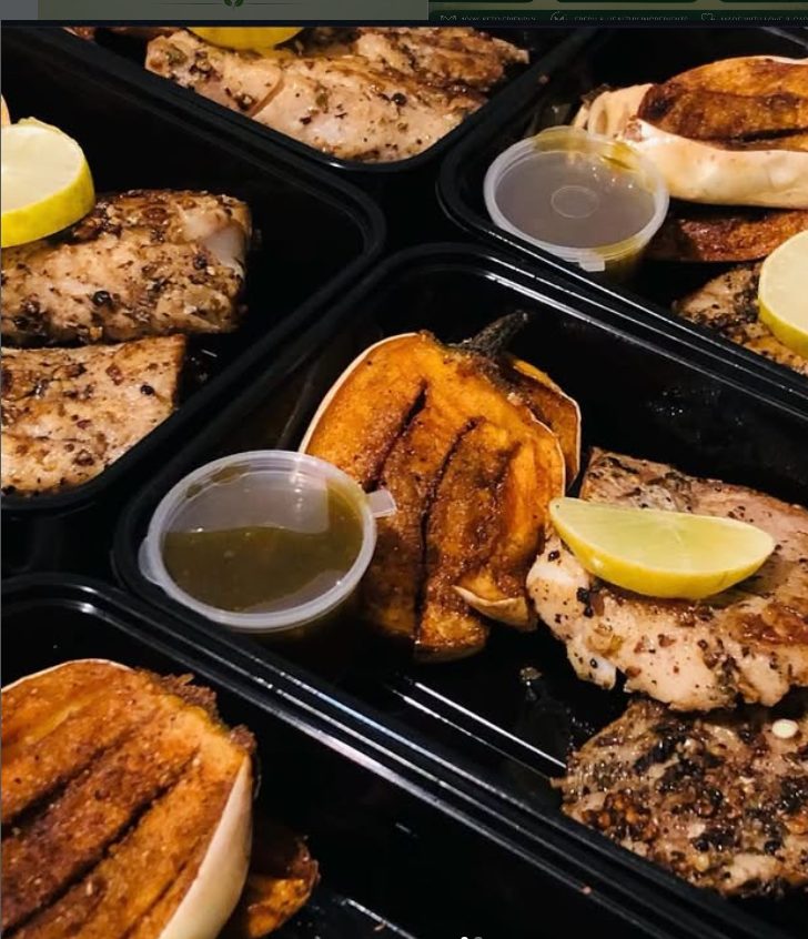 Grilled chicken with roasted vegetables
